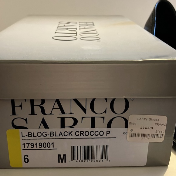 Franco Sarto, France, Ladles patent leather crocodile Shoes Sz. 6. New in box - Picture 3 of 5